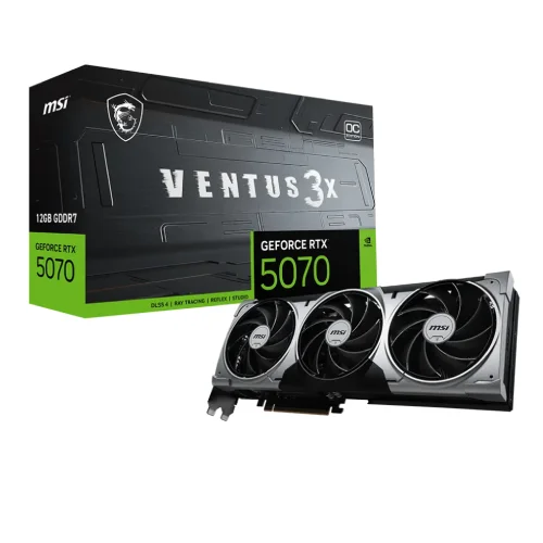 MSI GeForce RTX 5070 12GB VENTUS 3X OC Graphics Card